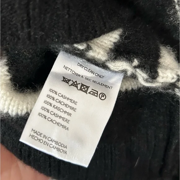 Maeve 100% cashmere cropped striped cardigan - Picture 5 of 5